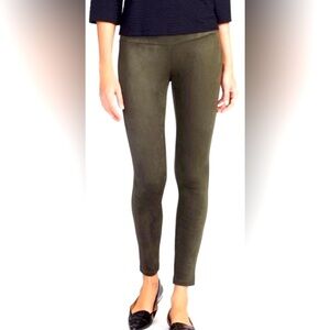 JMcLaughlin faux suede Lori leggings in olive green size xs
